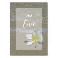 Plumeria Frangipani Sur Sable Mariages Nom