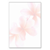 Numéro De Table Plumeria rose unique Cartes-Endroits (Dos)