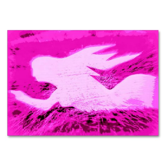 Numéro De Table pointant rose mermaid (Devant)