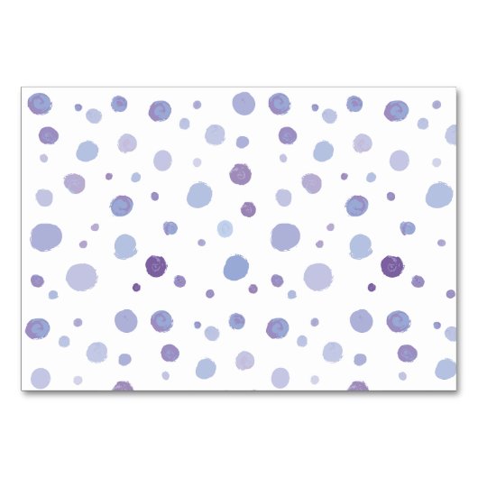Numéro De Table points de polka peints à la main (Devant)