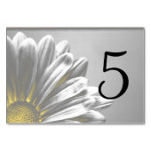 Numéro De Table Points saillants floraux jaunes Numéros de tableau (Devant)