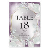 NUMÉRO DE TABLE | Poireau de Aubergine (Dos)
