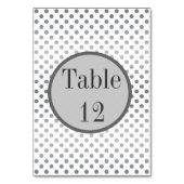 Numéro De Table Pois Silver Gradient par Shirley Taylor (Dos)