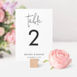 Numéro De Table Police mixte minimaliste classique modifiable<br><div class="desc">Ce design simple présente une mise en page minimaliste mise en évidence par un script tendance. Ajoutez votre texte à l'aide du formulaire modèle. Modifiez toutes les couleurs à l'aide du menu d'édition avancée.</div>