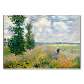 Numéro De Table Poppy Fields near Argenteuil by Claude Monet (Dos)