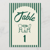 Numéro de table pour Baby Shower « Un petit harico (Devant)