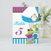 Numéro de table pour fête d'anniversaire Alice au  (Debout devant)