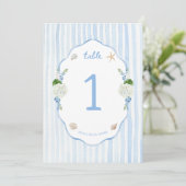 Numéro de table pour la douche de mariée Hydrangea (Debout devant)