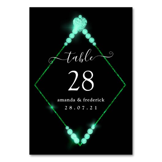Numéro de table pour les 60 ans de mariage de diam (Par défaut)