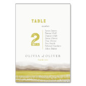 Numéro De Table Prairies en fleurs Mariage (Dos)