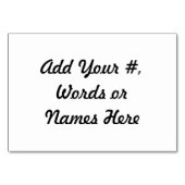 Numéro De Table Première conciliation (Dos)