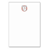 Numéro De Table Prends un bonjour ! - Joyeux dessin de chien blanc (Dos)