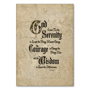 Numéro De Table Prière de sérénité : Calligraphie, Antiquité, Récu