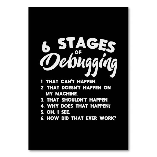 Numéro De Table Progammer 6 Étapes De Débogage (Par défaut)