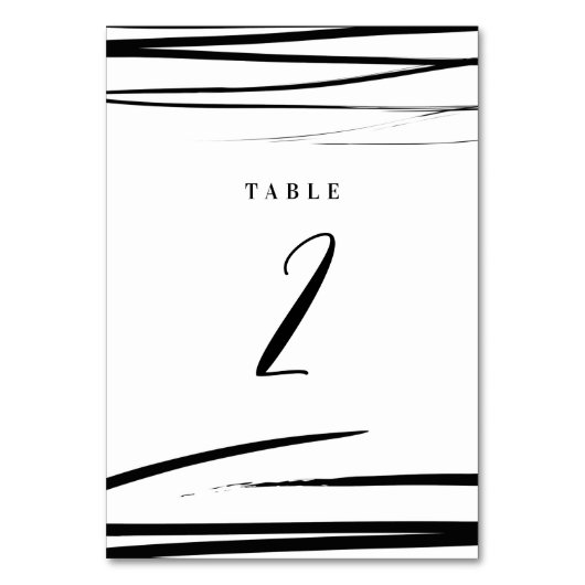 Numéro De Table Programme moderne de mariage noir blanc QR Code (Par défaut)