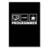 Numéro De Table Programmeur Écrire Code Et Boire Café (Par défaut)