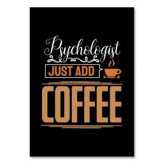 Numéro De Table Psychologue Scolaire Ajoute Juste Du Café (Par défaut)