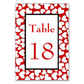Numéro De Table Puffy Hearts (Dos)