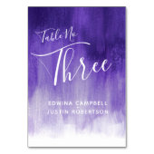 Numéro De Table Purple abstrait lavage moderne tableau d'art numér (Par défaut)