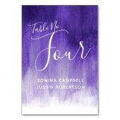 Numéro De Table Purple abstrait lavage moderne tableau n° 4 (Par défaut)