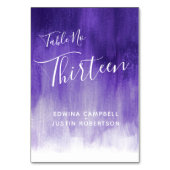 Numéro De Table Purple lavage abstrait art moderne tableau n° 13 (Par défaut)