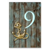 Numéro De Table quai bleu mariage nautique (Dos)