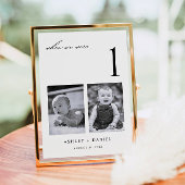 Numéro De Table Quand nous avions âge Photo