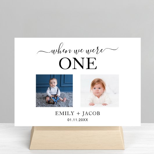 Numéro De Table Quand Nous Étions Âge Photo Fête De Mariage Minima