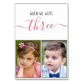 Numéro De Table Quand nous étions trois Photos d'enfance Script Ma (Par défaut)
