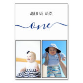 Numéro De Table Quand nous étions un Mariage d'écriture moderne bl (Dos)