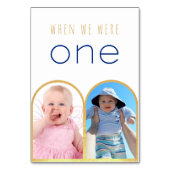 Numéro De Table Quand nous étions une photo Gold Arch Mariage mode (Par défaut)