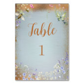 Numéro De Table Quelque chose de bleu Elegant Fleur sauvage Numéro (Par défaut)