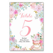 Numéro De Table Quelque chose de sucré brasse Tea Party Numéro de (Dos)