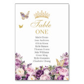 Numéro De Table Quinceanera Fleur de Lilas Pourpre (Par défaut)