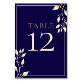 Numéro De Table Réception de mariage botanique élégante avec marin (Par défaut)