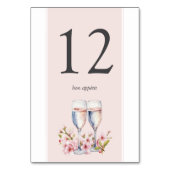 Numéro De Table Réception de mariage Cherry Blossom (Dos)