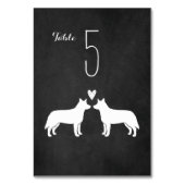Numéro De Table Réception de mariage de chiens de bétail australie (Par défaut)
