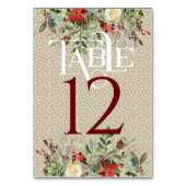 Numéro De Table Réception de mariage d'hiver simple Table #12 (Par défaut)