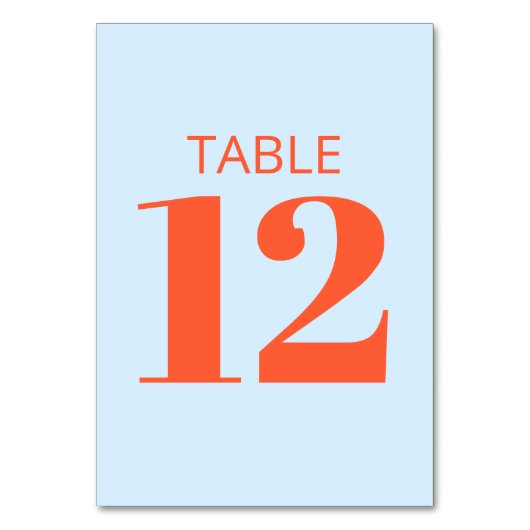 Numéro De Table Réception de mariage moderne avec blocs de couleur (Par défaut)