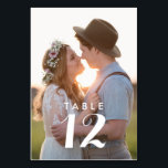 Numéro De Table Réception de mariage photo moderne<br><div class="desc">Téléchargez votre photo préférée sur ces cartes de mariage photo personnalisées. Contactez-moi par le bouton de contact ci-dessous si vous avez besoin d'aide,  je serai heureux de vous aider.</div>