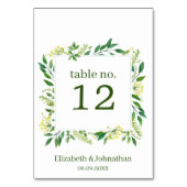 Numéro De Table Réception de mariage pour plantes vertes de printe (Par défaut)