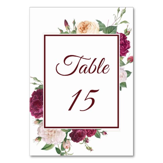 Numéro De Table Réception du 50e anniversaire (Dos)