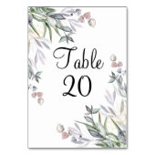 Numéro De Table Réception en cuir écossais Lilac souple (Dos)