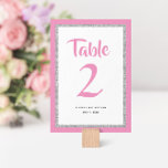 Numéro De Table Rectangle rose et argenté Bat mitzvah<br><div class="desc">Ce numéro de table Bat mitzvah branché présente une parties scintillant brillante en faux plan contre un arrière - plan de couleur solide. Utilisez le formulaire modèle pour ajouter vos propres informations. La fonction "Personnaliser" peut être utilisée pour modifier le style,  la couleur et la disposition de la police.</div>