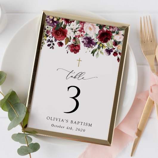 Numéro De Table Red Flowers, Pink Flowers, Baptism Table Numbers