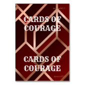 Numéro De Table Red Gold Scripture Card pour jeu (Par défaut)
