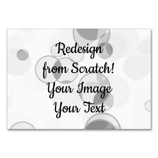 Numéro De Table Redesign from Scratch - Create Your Own (Devant)