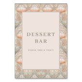 Numéro De Table Refined Beige Floral Pattern (Dos)