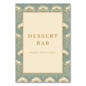 Numéro De Table Refined Mint Floral Pattern (Par défaut)