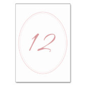 Numéro De Table Regency Pink Classic Cameo Mariage (Par défaut)